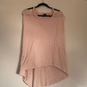 Left of Center cold shoulder tee.